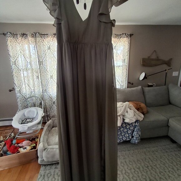 Birdy Grey Olive Green Maxi Dress - Picture 7 of 8